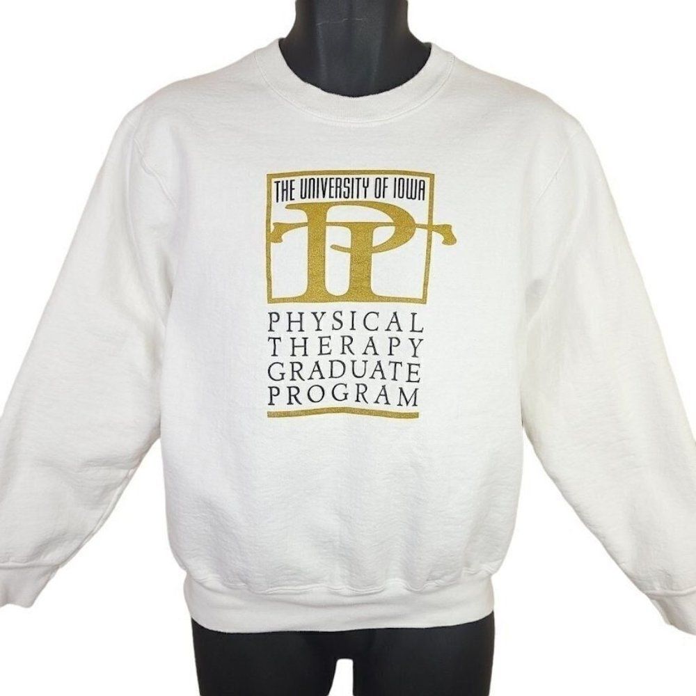 Iowa Hawkeyes Sweatshirt Vintage 90s Physical Therapy Graduate Program
